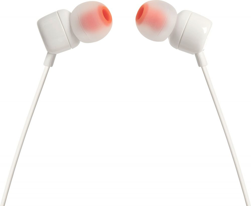 JBL T110 White In-Ear Earphones
