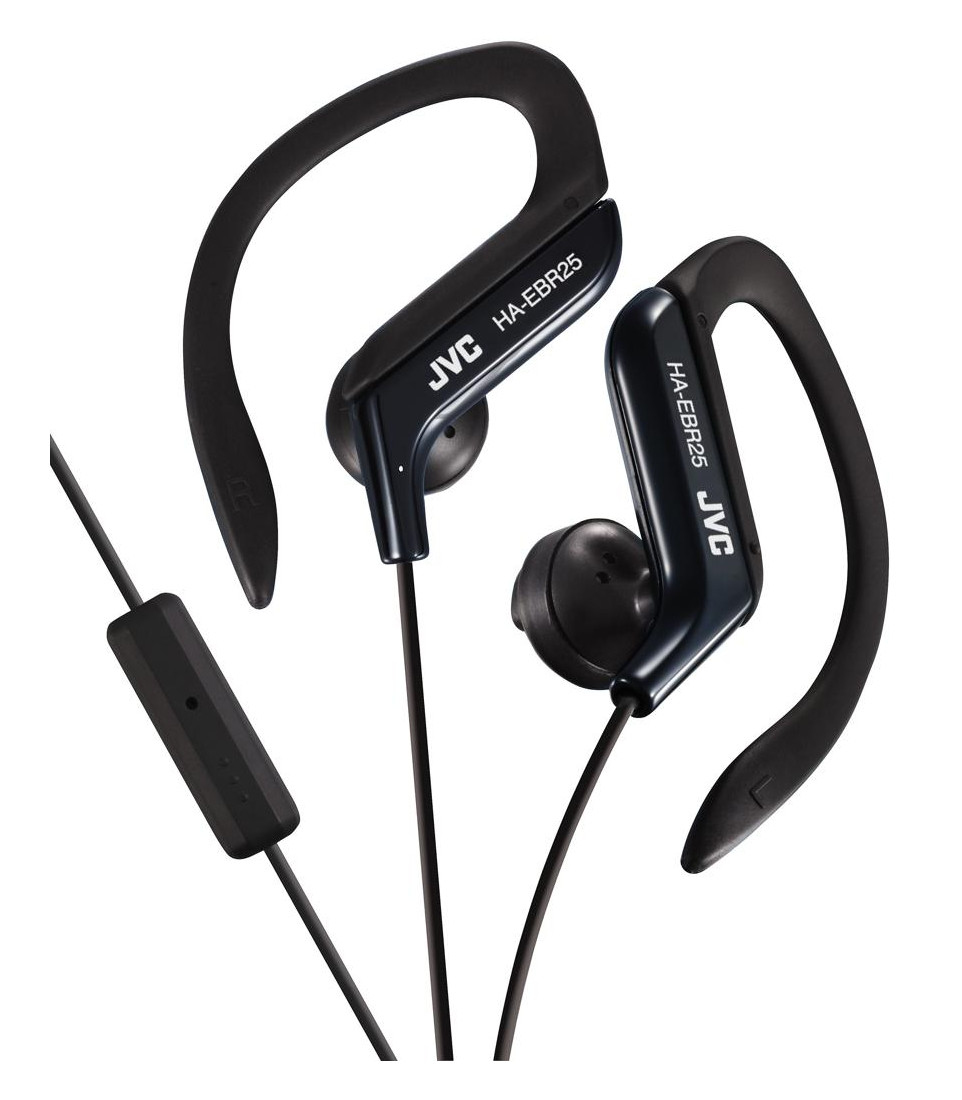 JVC EBR25 Black Sports Clip In-Ear Earphones