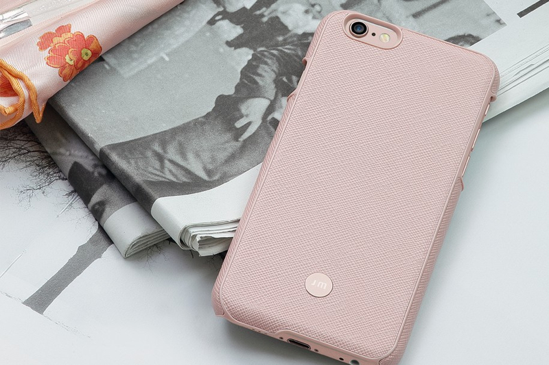 Just Mobile Quattro Leather Cover Pink For iPhone 6+/S