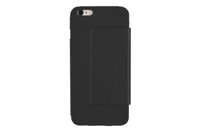 Just Mobile Folio Leather Case/Stand Black iPhone 6+/6S+