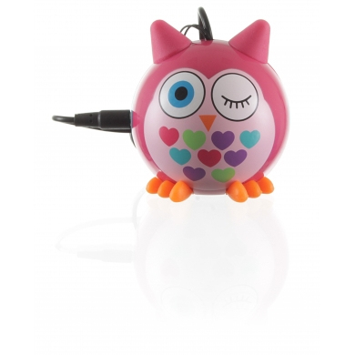 KitSound Pink Owl Mini Buddy Portable Speaker