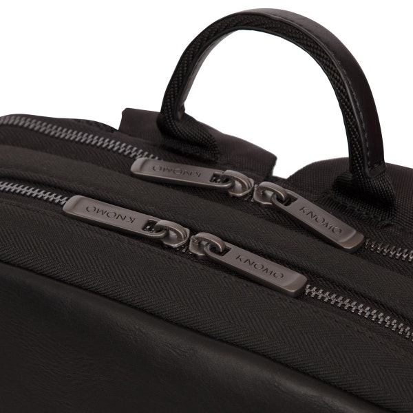 Knomo Southampton Black Backpack for Laptop Up To 15.6-Inch