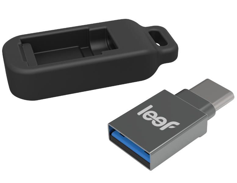Leef Bridge 64GB Type-C Flash Drive Black for Smartphones