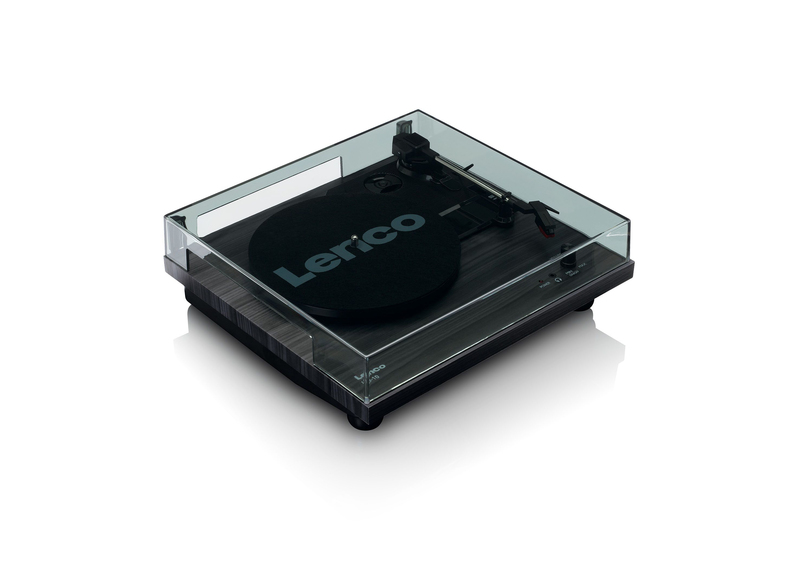 Lenco LS-10 Belt-Drive Turntable with Built-in Speakers - Black