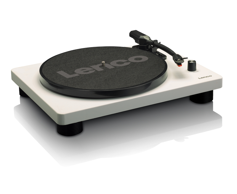 Lenco LS-50 USB Belt-Drive Turntable with Built-in Speakers - Grey