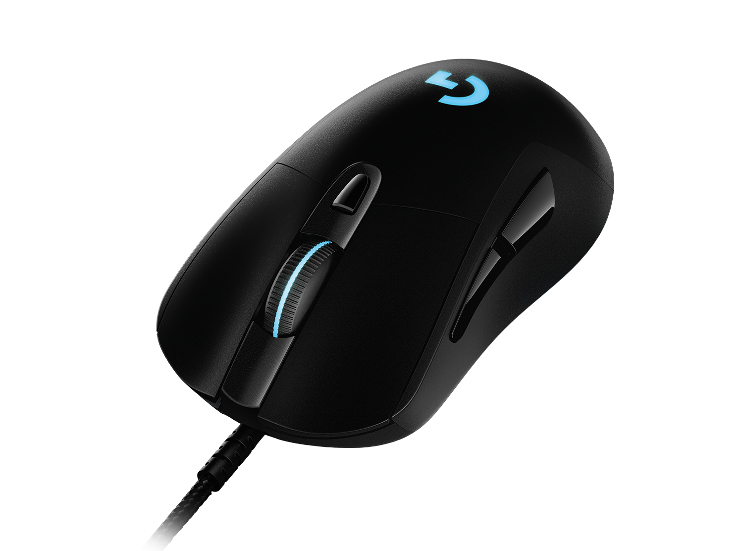 Logitech G G403 HERO 16K Gaming Mouse/LIGHTSYNC RGB/Lightweight 87g+10g Optional/Braided Cable/16000 DPI/Rubber Side Grips