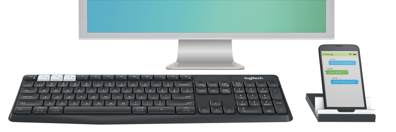 Logitech 920-008181 K375S Multi-Device Wireless Keyboard and Stand Combo