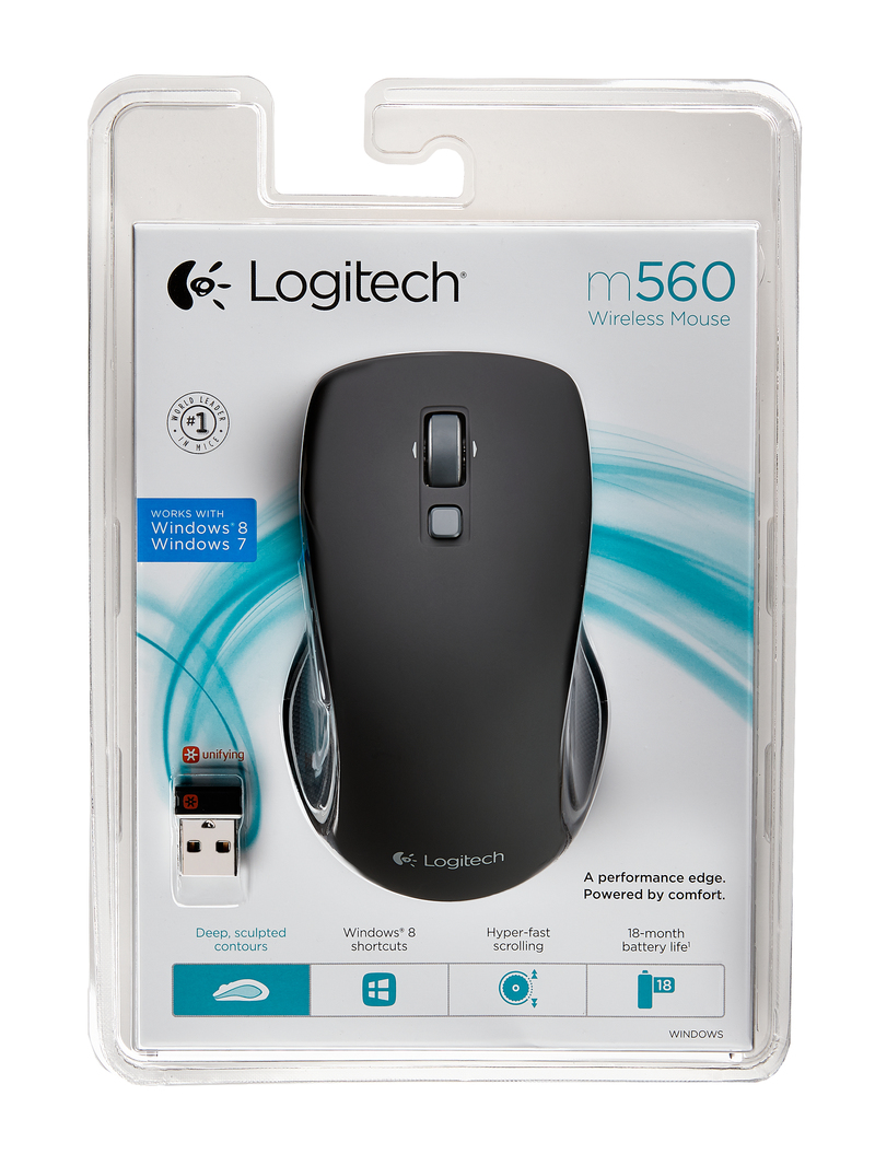 Logitech 910-003882 M560 Wireless Mouse Black
