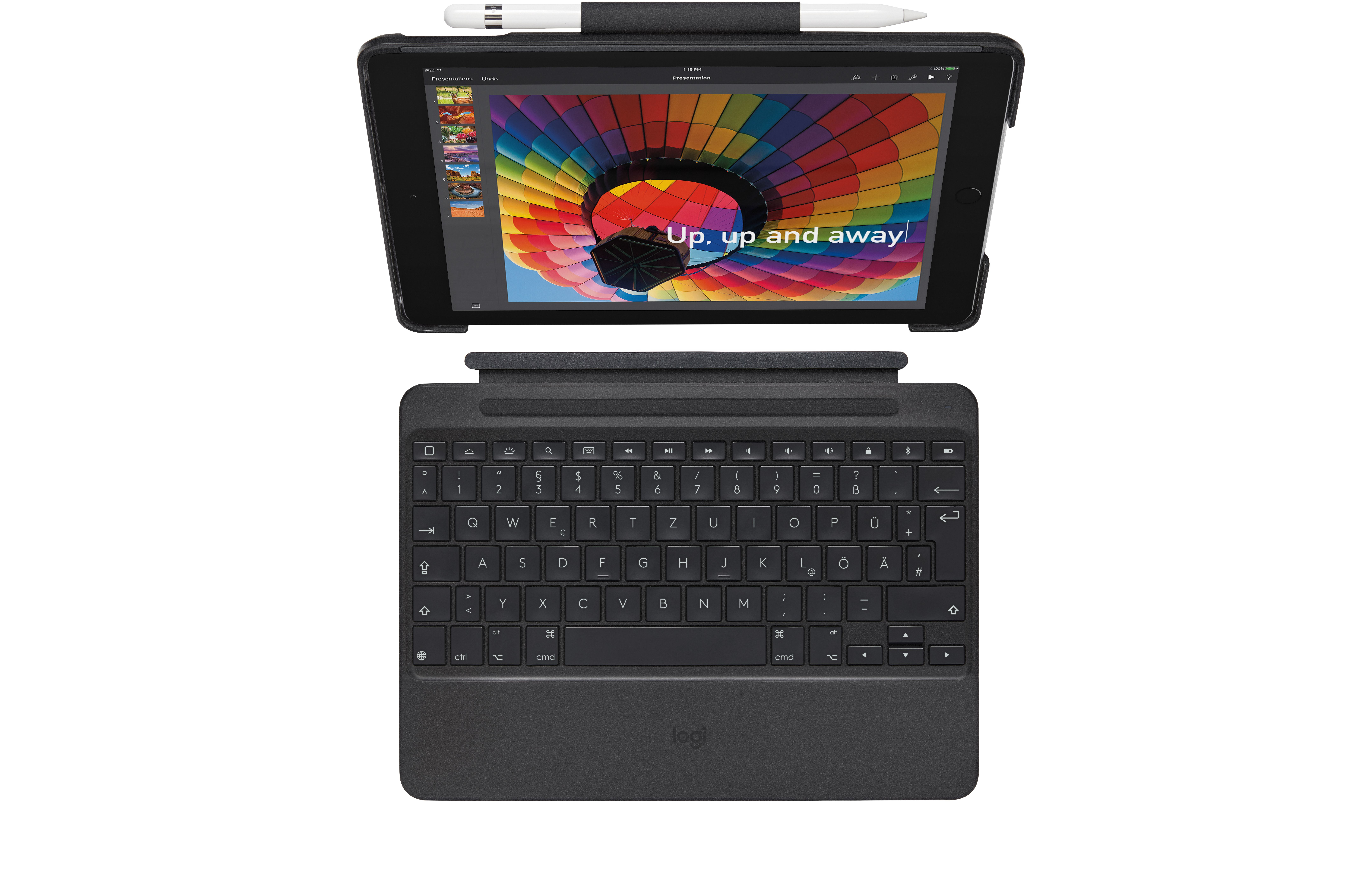Logitech Slim Combo iPad Keyboard Case for 5th & 6th Generation iPads