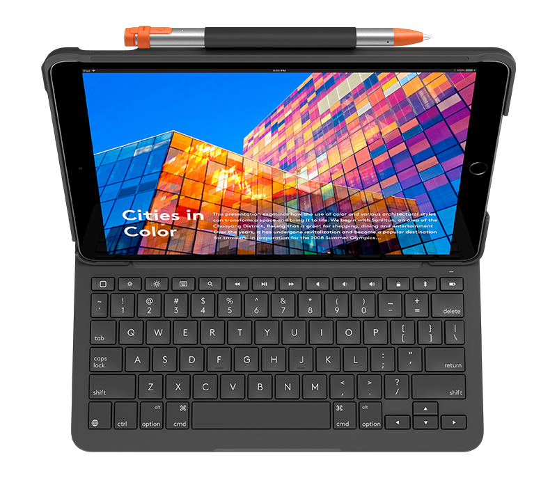 Logitech Slim Folio Keyboard Case UK Graphite for iPad Air (3rd Gen)