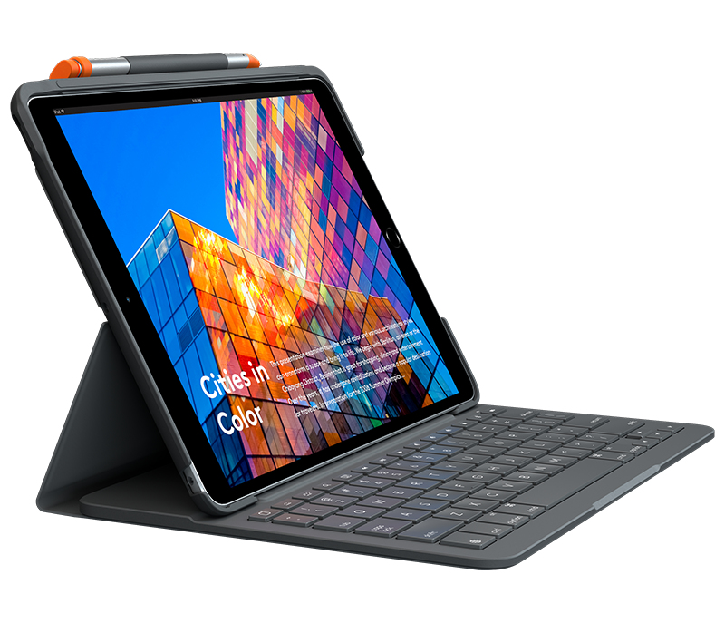 Logitech Slim Folio Keyboard Case UK Graphite for iPad Air (3rd Gen)