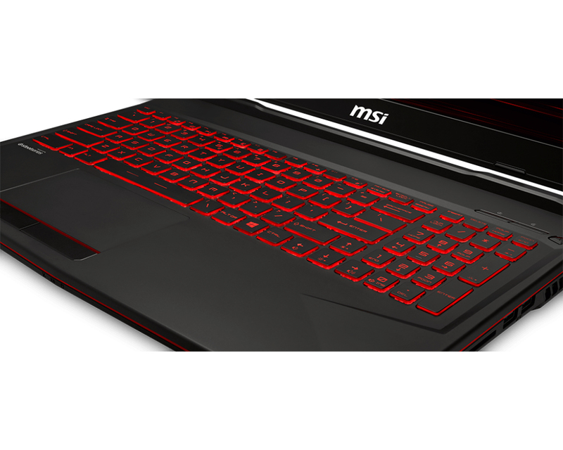 MSI GL63 8RD Gaming Laptop 2.2GHz i7-8750H 15.6 inch Black