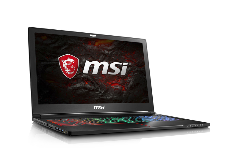 MSI GS63 7RD Stealth Gaming Laptop 2.8GHz i7-7700HQ 15.6 inch Black