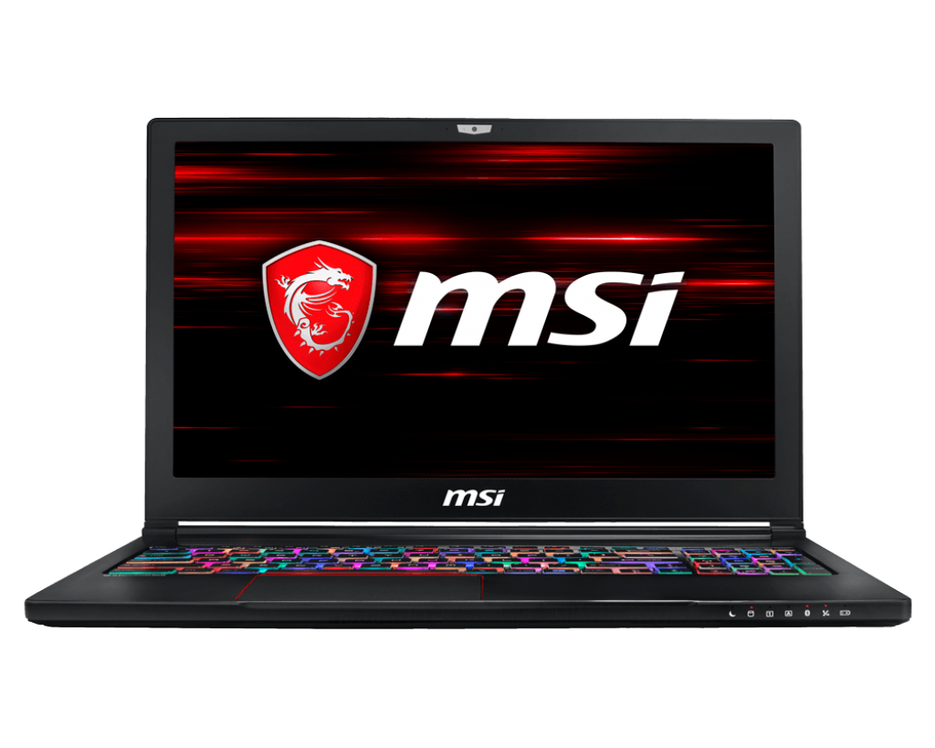 MSI GS63 8RE Stealth Gaming Laptop 2.2GHz i7-8750H 15.6 inch Black