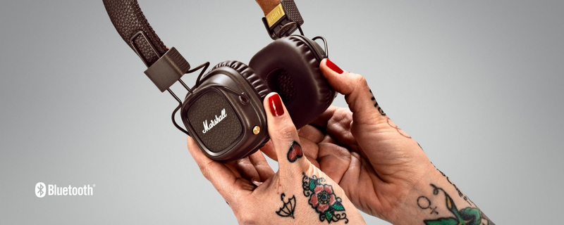 Marshall Major Ii Bluetooth Head-Band Binaural Wired/Bluetooth Brown Mobile Headset