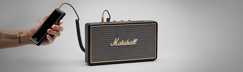 Marshall Stockwell Black Portable Bluetooth Speaker