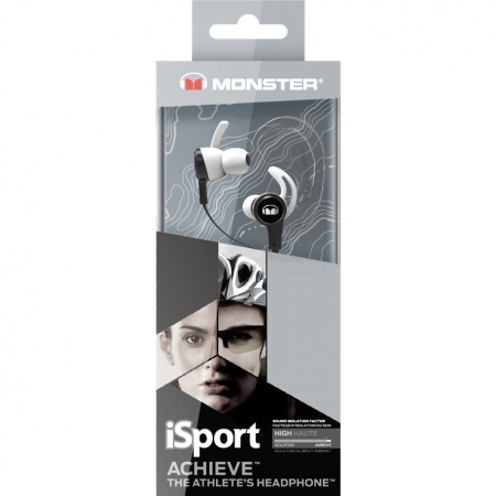 Monster iSport Achieve Wired Black In-Ear Earphones
