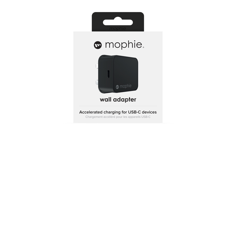 Mophie USB-C 18W Wall Adapter Black