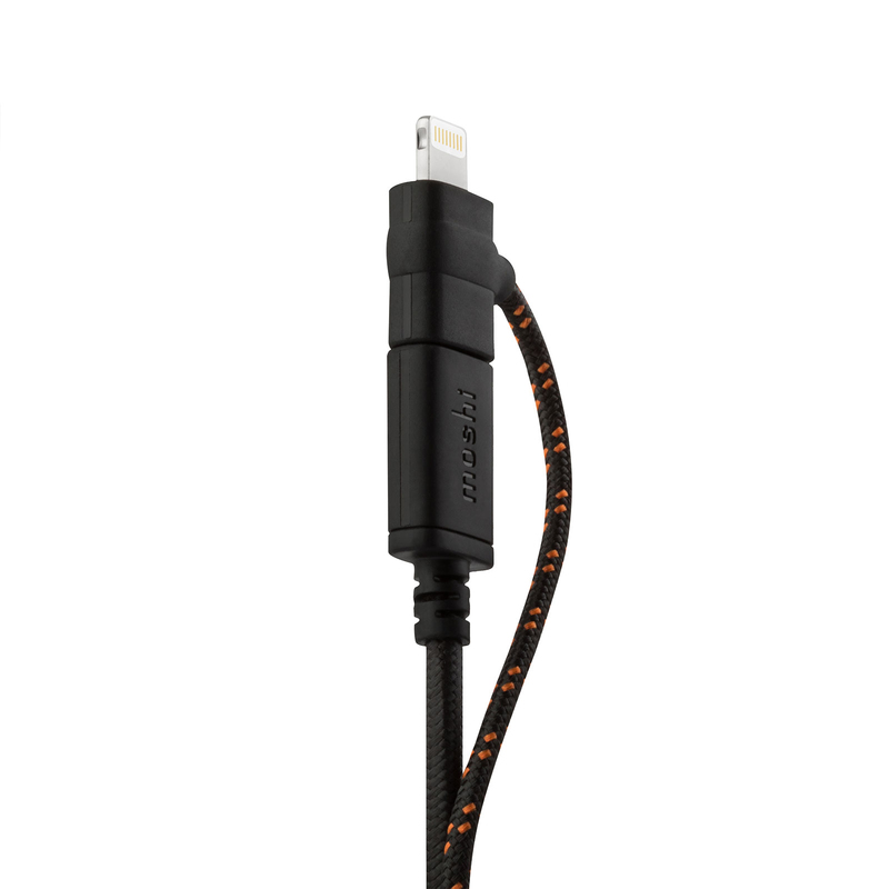 Moshi 3-in-1 Universal Charging Cable Metro Black