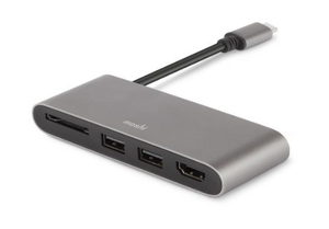 Moshi USB-C Multimedia Adapter Titanium Grey
