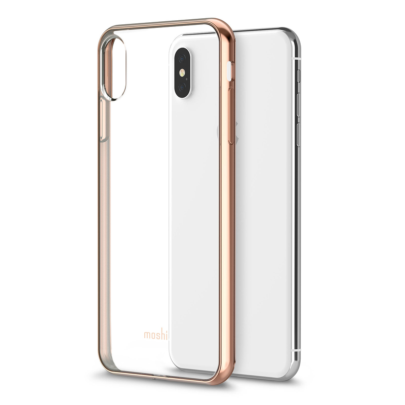Moshi Vitros Clear Case Champagne Gold for iPhone XS Max