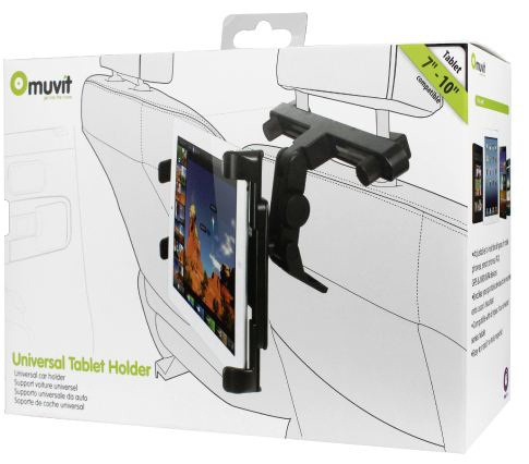 Muvit Universal Car Holder for Tablets up to 12 Inch Black