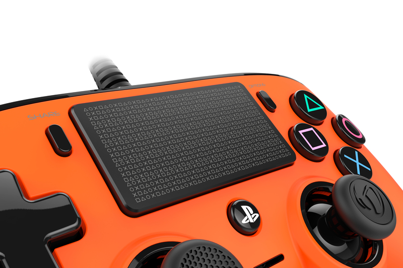 Nacon Wired Compact Controller Orange for PS4