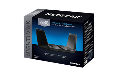 Netgear Nighthawk AX8 AX6000 8-Stream Wi-Fi 6 Router