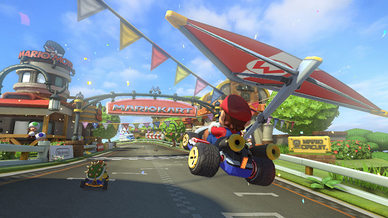 Nintendo Wii U Mario Kart 8 Console +5 Games +1 Amiibo Figure +Pro Controller (Bundle)
