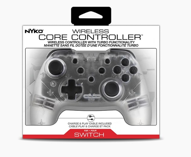 Nyko Wireless Core Controller Clear for Nintendo Switch