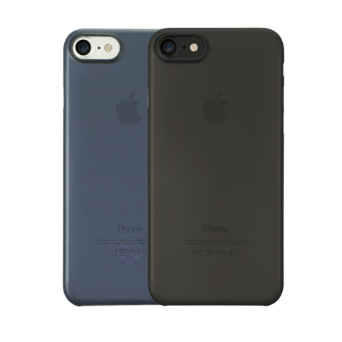 Ozaki 0.3mm Jelly Ultra Slim & Light Weight Case Black/Dark Blue 2 In 1 iPhone 8/7