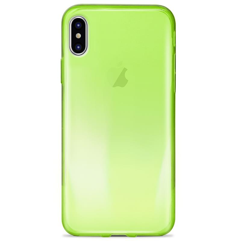 Puro 0.3 Nude Tpu Ultra-Slim Case Green for iPhone X