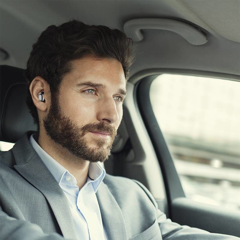 True Wireless with Charging Station Grey Stereo In-Ear Earphones