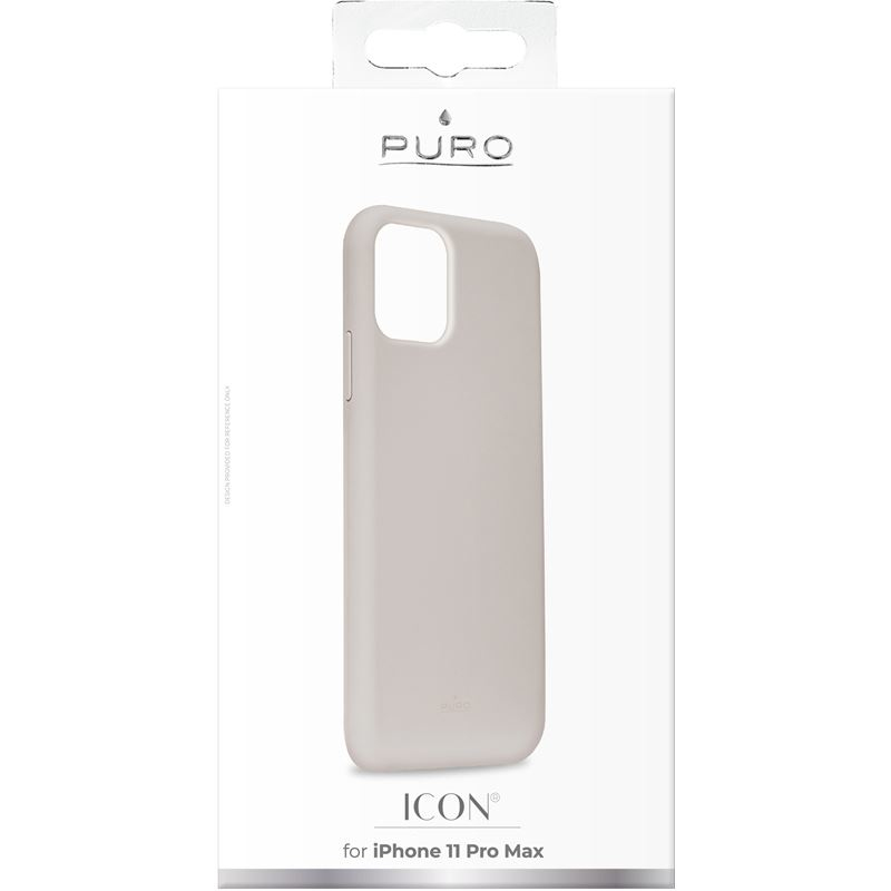 Puro Cover Silicon Light Grey for iPhone 11 Pro Max