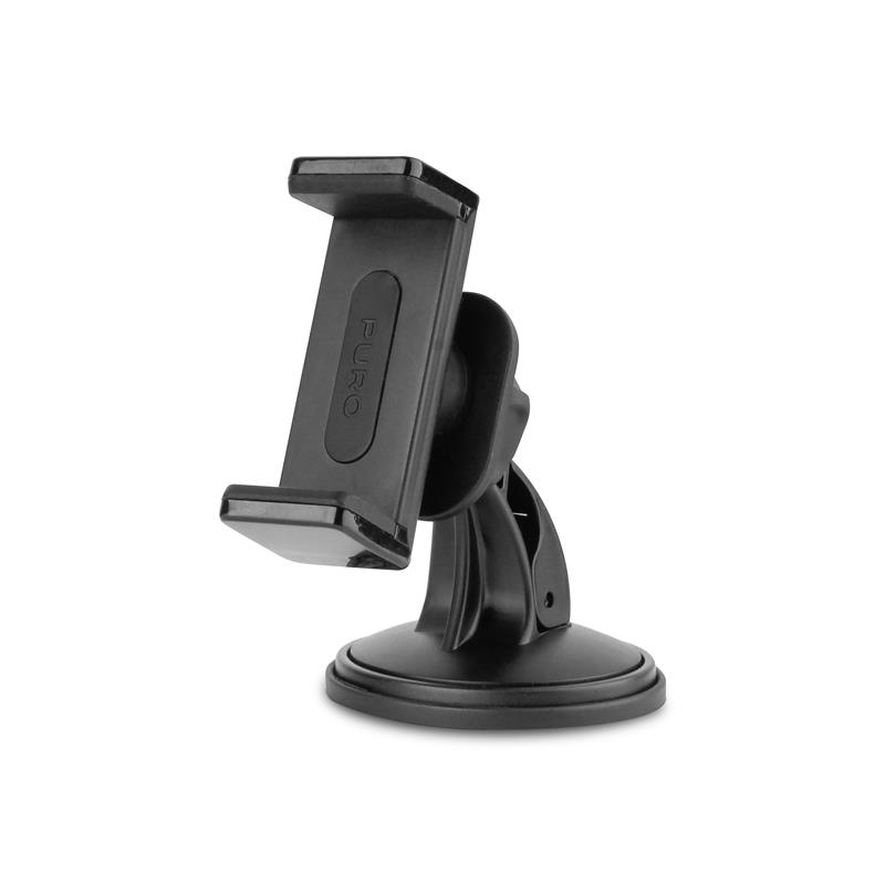 Puro Spring Black Universal Car Holder for Smartphones up to 6-Inch