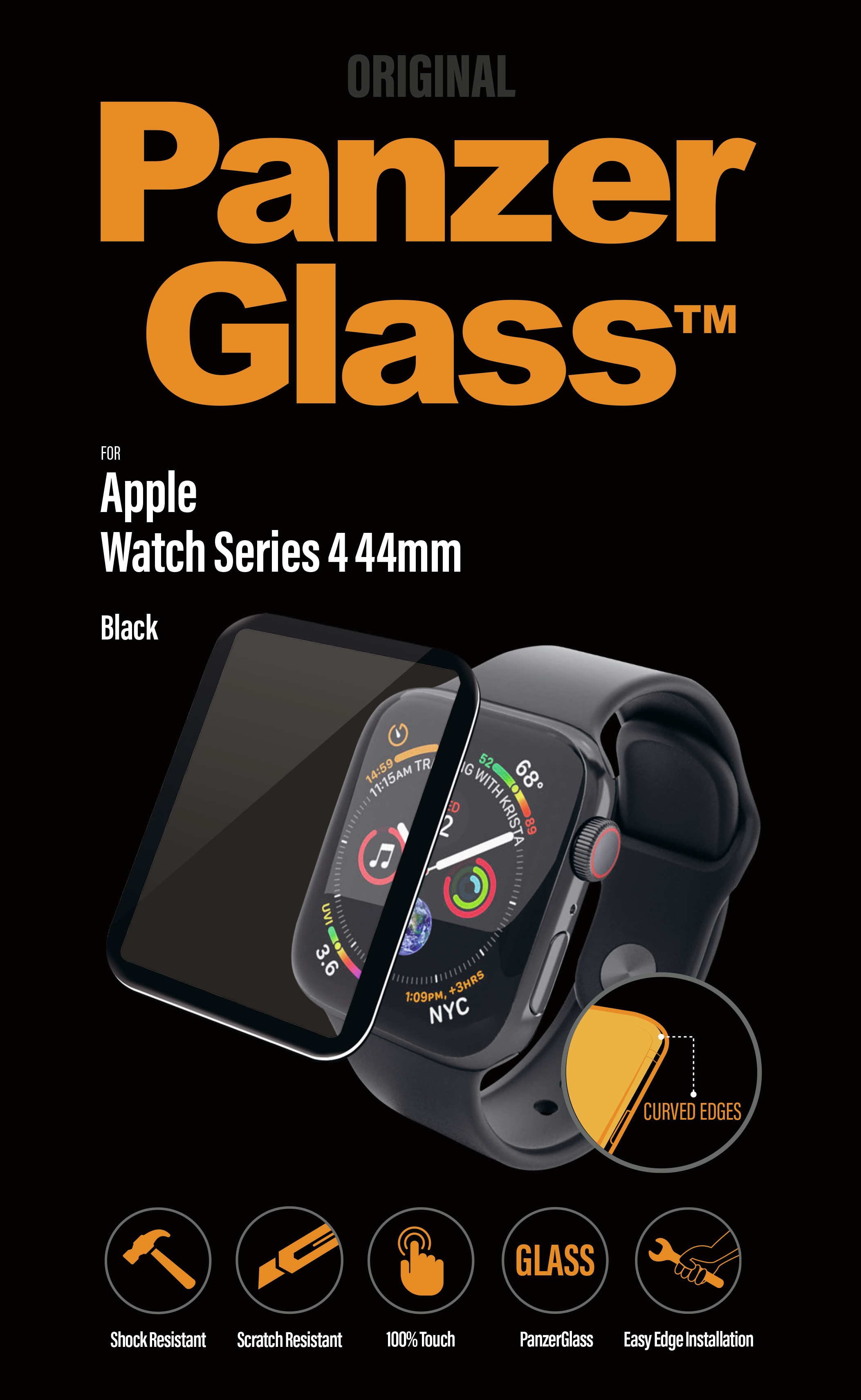 PanzerGlass Screen Protector for Apple Watch Series 4 44mm