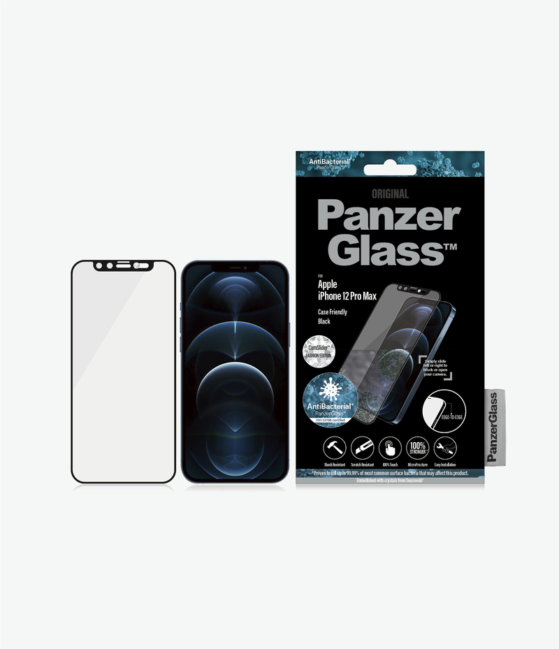 Panzerglass Cf Swarovski Camslider Black for iPhone 12 Pro Max