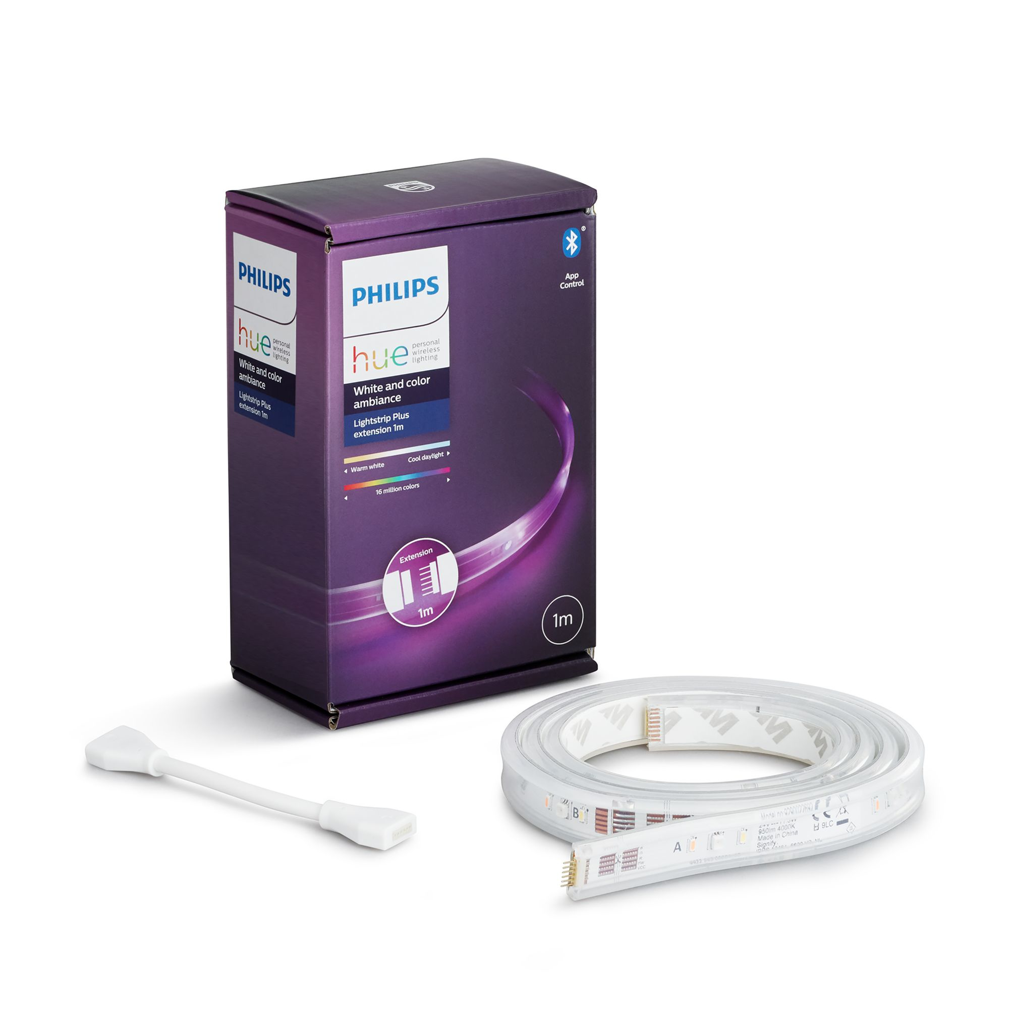Philips Hue Lightstrip Plus Extension 1m White & Color Ambience