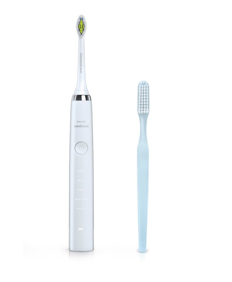 PHILIPS Sonicare DiamondClean Ceramic White Sonic Electric Toothbrush