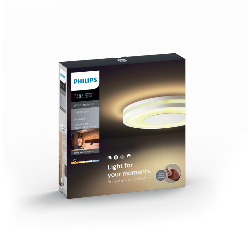 Philips Hue White Ambiance Being 40W Connect Ready LED Ceiling Lamp White