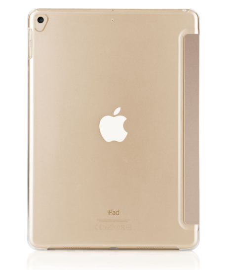 Pipetto Origami Case Champagne Gold & Clear for iPad 9.7 Inch