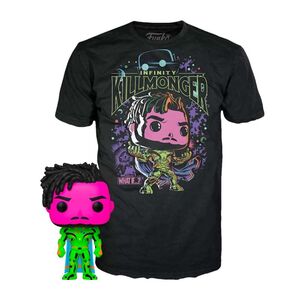 Funko Pop & Tee Marvel What If Killmonger (Blacklight) Pop Figure & Unisex T-Shirt