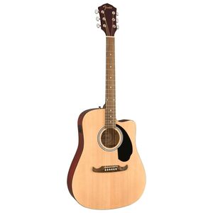 Fender FA-125CE Dreadnought Walnut Fingerboard Acoustic-Electric Guitar with Cutaway - Natural