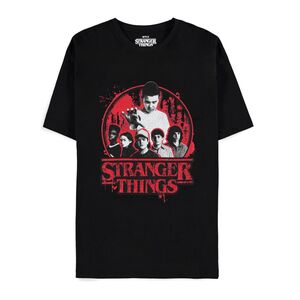 Difuzed Stranger Things Group Men's Short Sleeved T-Shirt - Black