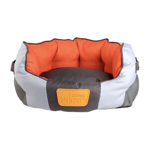 Gigwi Place Soft Pet Bed Canvas TPR - Red & Orange - Large
