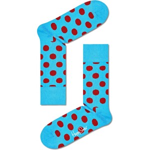 Happy Socks Big Dot Unisex Adult Crew Socks - Turqouise