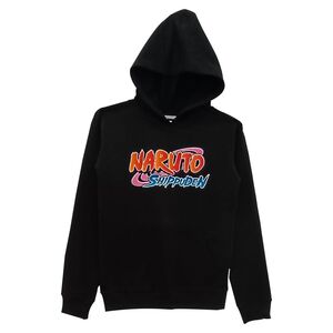 Difuzed Naruto Men's Hooded Sweat Shirt - Black
