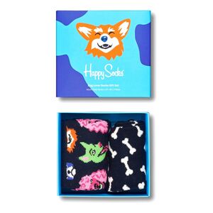 Happy Socks Dog Lover Gift Set Adult Unisex Crew Socks (2 Pairs)