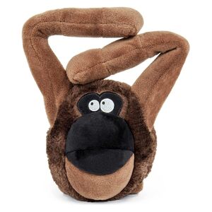 Godog Action Plush Ape Animated Squeaker Dog Toy with Chew Guard Technology