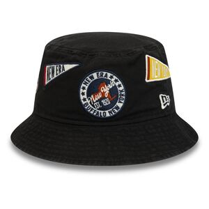 New Era All Over Patch Men's Bucket Cap - Black